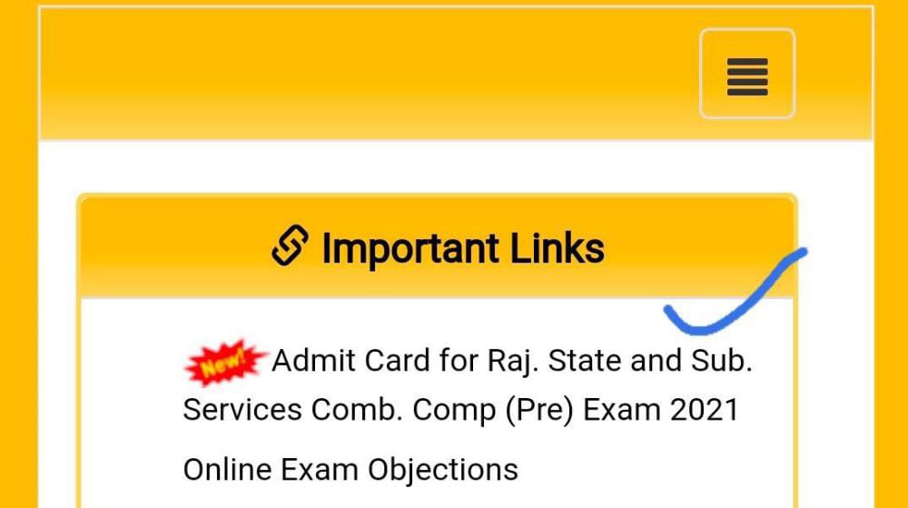 RPSC Pre Admit Card 2021 Download Now 